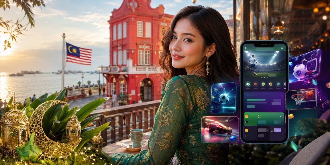 Suasana perayaan Hari Raya dengan promosi slot eksklusif di Malacca